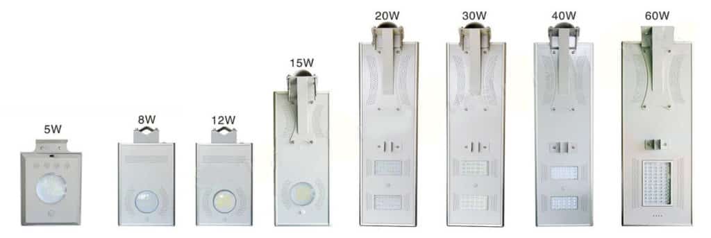 Integrated solar street light