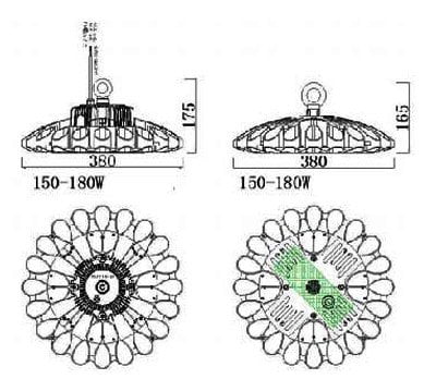 UFO high bay lights 20