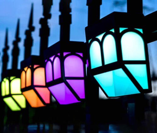 fence hanging solar lights 1