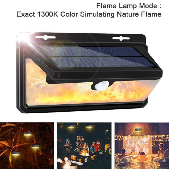 flame solar wall lights 2