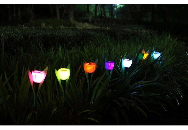 describe of solar tulip flower lights 3