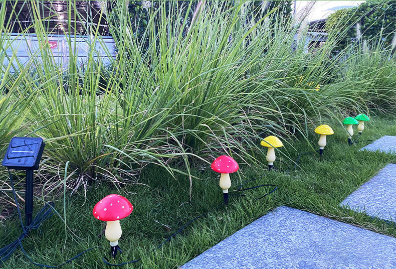 mushroom solar garden lights 14