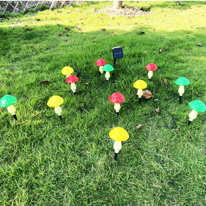 mushroom solar garden lights 2