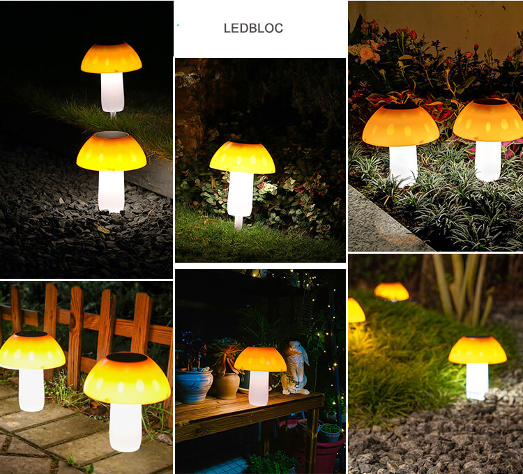 mushroom solar stake lights 7