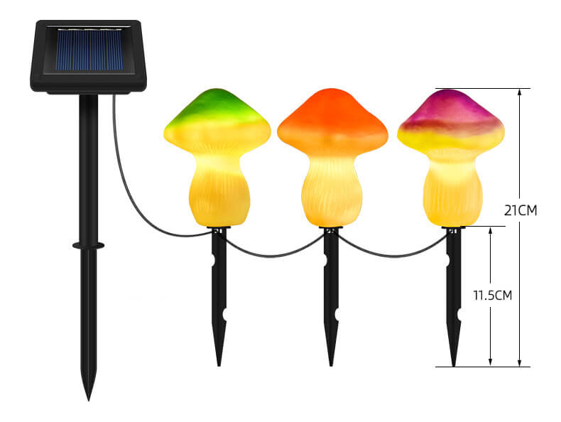 solar mushroon garden lights 12