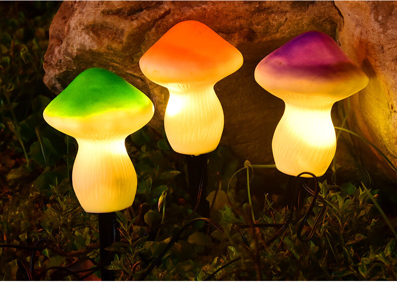 solar mushroon garden lights 15