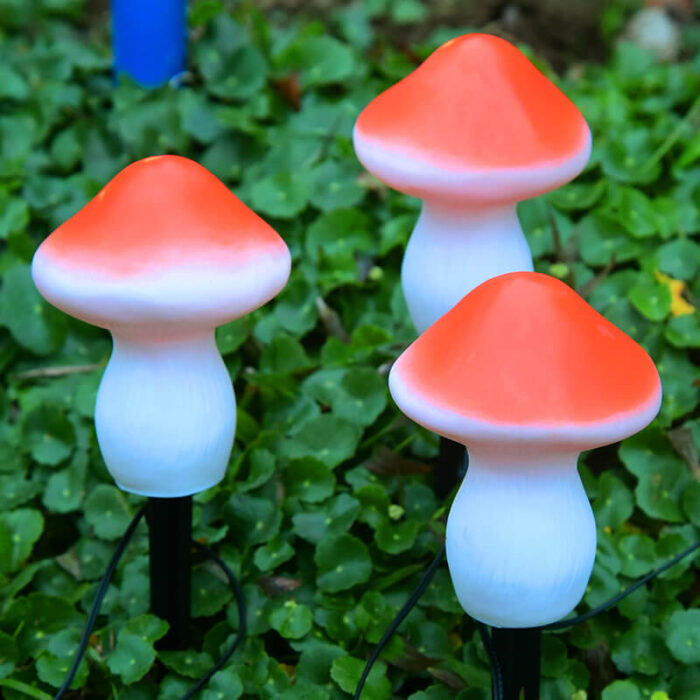 solar mushroon garden lights 4