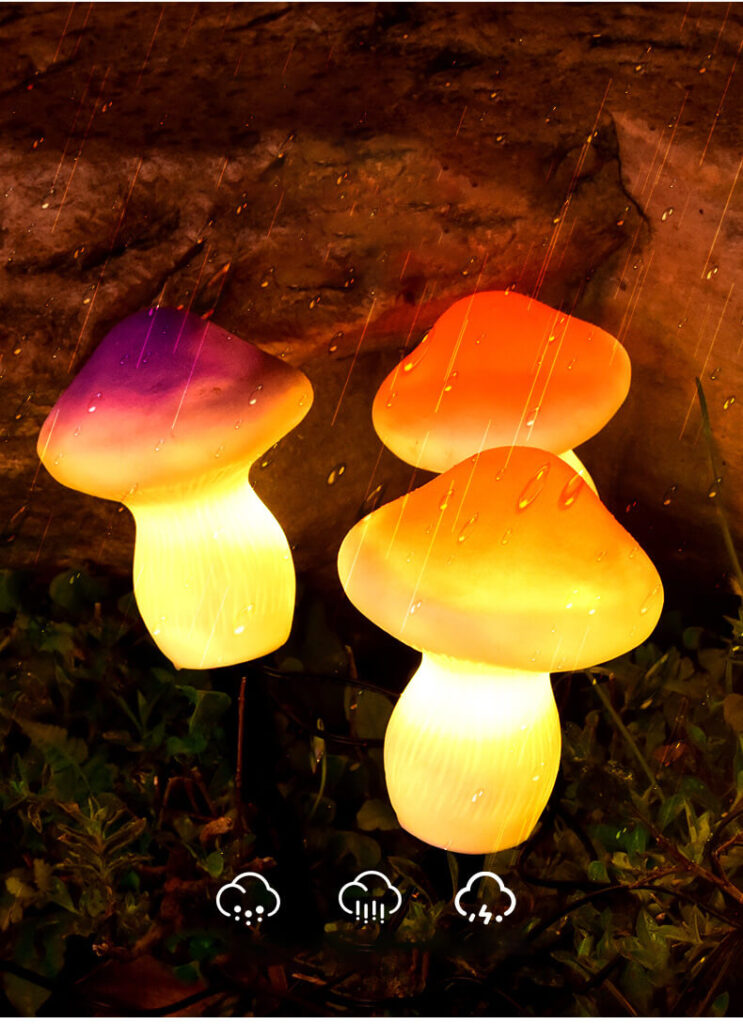 solar mushroon garden lights 9